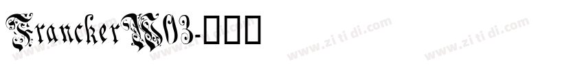 FranckerW03字体转换