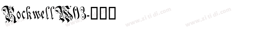 RockwellW03字体转换
