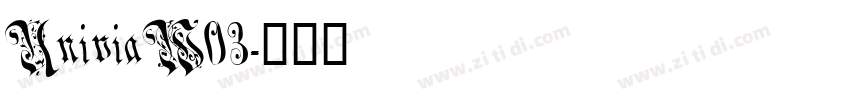 UniviaW03字体转换
