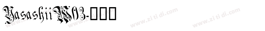 YasashiiW03字体转换