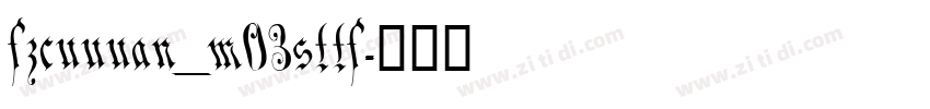 fzcuuuan_m03sttf字体转换