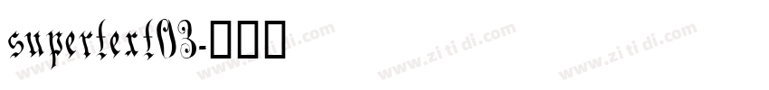 supertext03字体转换