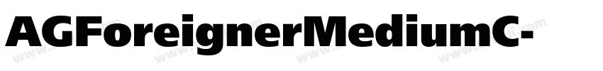 AGForeignerMediumC字体转换