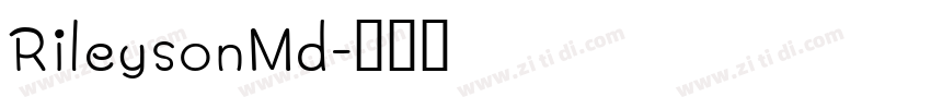 RileysonMd字体转换