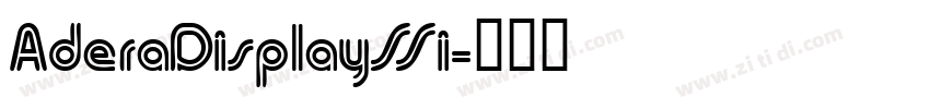 AderaDisplaySSi字体转换