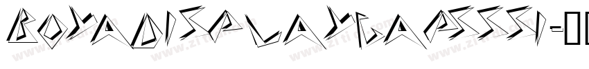 BoyaDisplayCapsSSi字体转换