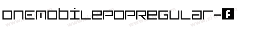 ONEMobilePOPRegular字体转换