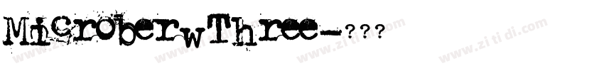 MicroberwThree字体转换