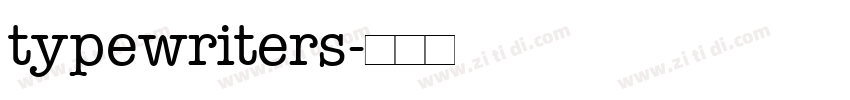 typewriters字体转换