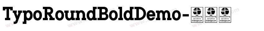 TypoRoundBoldDemo字体转换