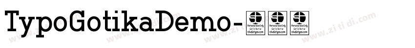 TypoGotikaDemo字体转换