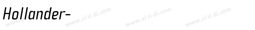 Hollander字体转换