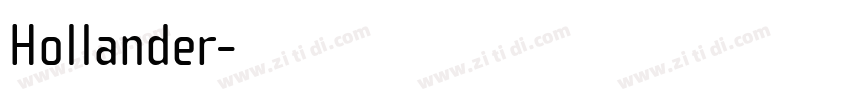 Hollander字体转换