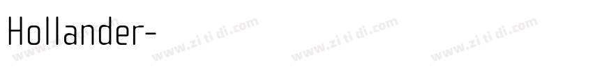Hollander字体转换