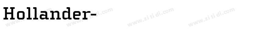 Hollander字体转换