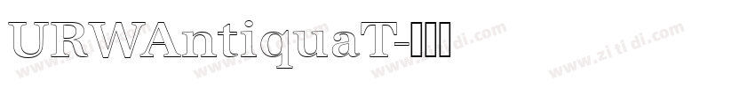 URWAntiquaT字体转换