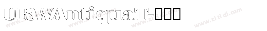 URWAntiquaT字体转换