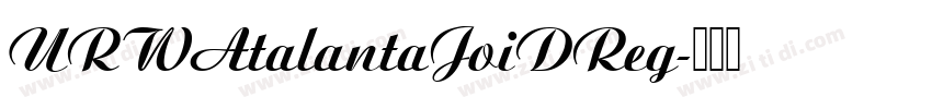 URWAtalantaJoiDReg字体转换