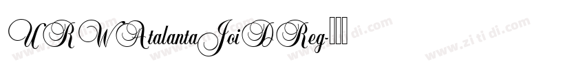 URWAtalantaJoiDReg字体转换