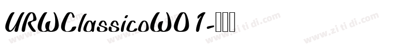 URWClassicoWO1字体转换