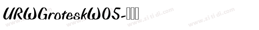 URWGroteskW05字体转换