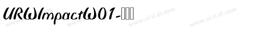 URWImpactW01字体转换