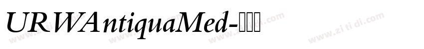 URWAntiquaMed字体转换
