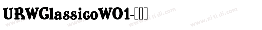 URWClassicoWO1字体转换