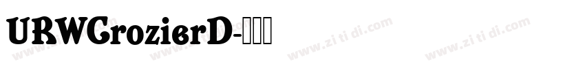 URWCrozierD字体转换