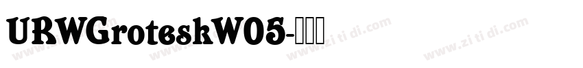 URWGroteskW05字体转换