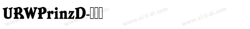 URWPrinzD字体转换