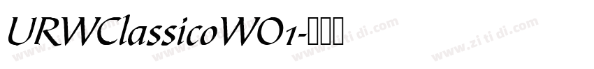 URWClassicoWO1字体转换
