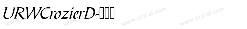URWCrozierD字体转换