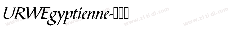 URWEgyptienne字体转换