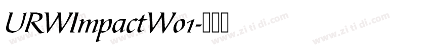 URWImpactW01字体转换