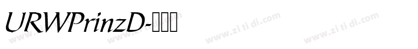 URWPrinzD字体转换