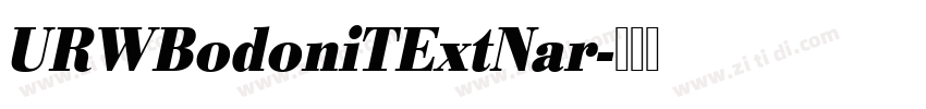 URWBodoniTExtNar字体转换