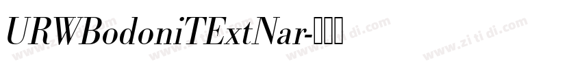 URWBodoniTExtNar字体转换