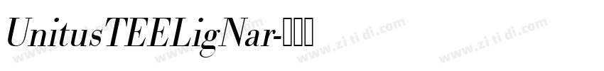 UnitusTEELigNar字体转换