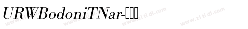 URWBodoniTNar字体转换
