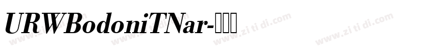 URWBodoniTNar字体转换