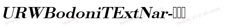 URWBodoniTExtNar字体转换