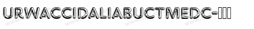 URWAccidaliaBucTMedC字体转换