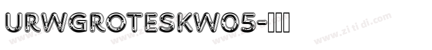URWGroteskW05字体转换