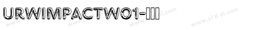 URWImpactW01字体转换