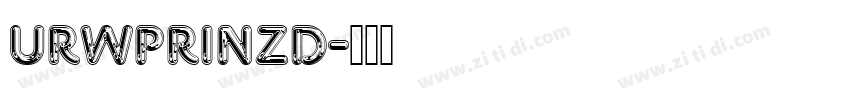 URWPrinzD字体转换