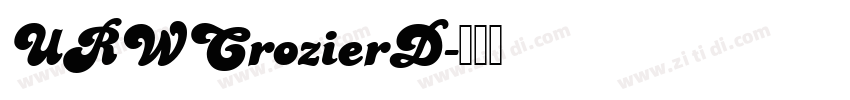 URWCrozierD字体转换