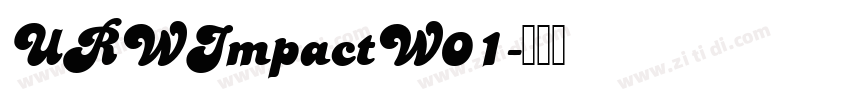 URWImpactW01字体转换