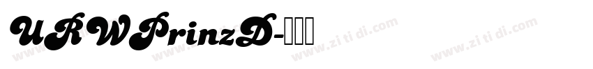 URWPrinzD字体转换