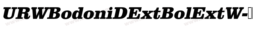 URWBodoniDExtBolExtW字体转换